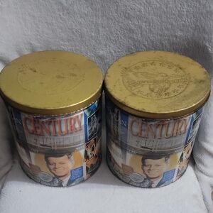 Vintage Trail's End Gourmet Popcorn "The American Century" commemorative tin